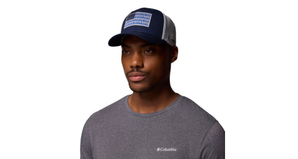 Columbia Mesh Tree Flag Ball Cap, Collegiate Navy, Large/Extra Large, 1837101469-469-L/XL