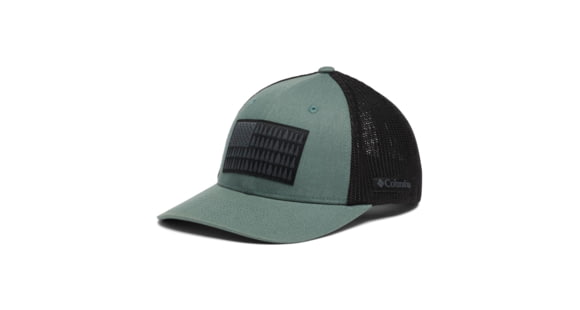 Columbia Mesh Tree Flag Ball Cap, Metal/Black, Small/Medium, 1837101346Metal, BlackS/M