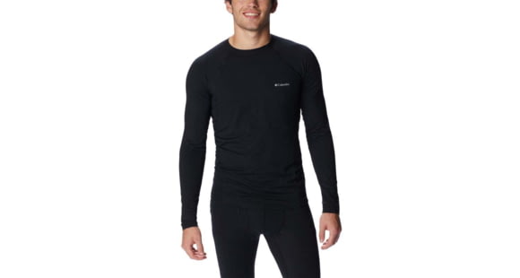 Columbia Midweight Stretch Long Sleeve Top - Men's, Black, Large, 1638591-011-L