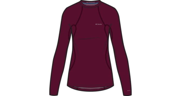 Columbia Midweight Stretch Long Sleeve Top - Women's, Rich Wine, Medium, 1639021-624-M