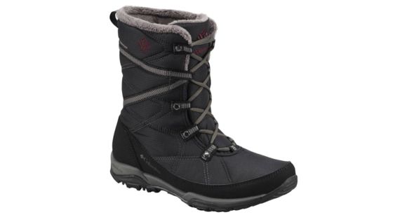 Columbia Minx Fire Tall Omni-Heat Waterproof Winter Boot - Women's-Black/Raspberry-Medium-6.5 US