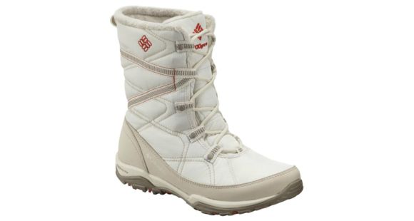 Columbia Minx Fire Tall Omni-Heat Waterproof Winter Boot - Women's-Sea Salt/Corange-Medium-6.5 US