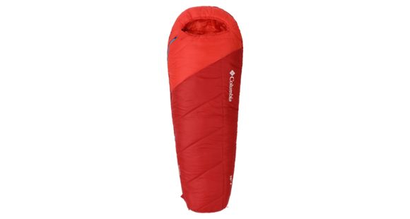 Columbia Mount Tabor 10F Mummy Sleeping Bag, Red/White, Extra Long, 30648