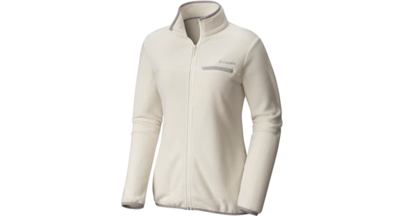 Columbia Mountain Crest Full Zip Jacket - Women's-Chalk/ Grey-X-Small