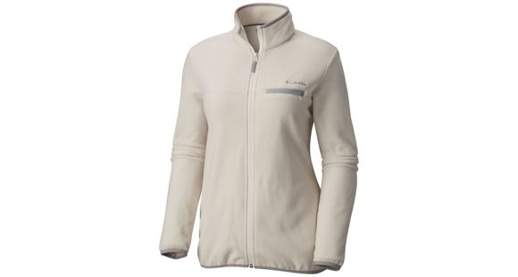 Columbia Mountain Crest Full Zip Jacket - Women's, Chalk, Columbia Grey, Large, 1740501191-L