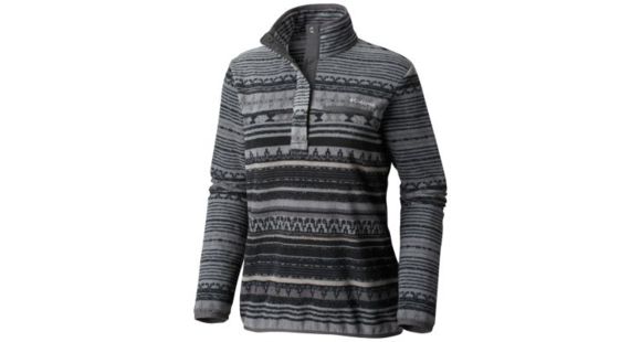 Columbia Mountain Side Printed Pull Over Jacket - Women's, Black, Medium, 1715661012-M