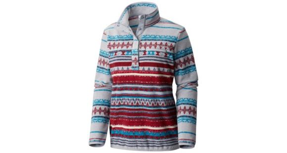 Columbia Mountain Side Printed Pull Over Jacket - Women's, Lagoon, Medium, 1715661457-M