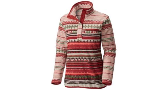 Columbia Mountain Side Printed Pull Over Jacket - Women's, Rose Dust, Large, 1715661677-L
