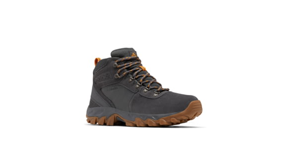 Columbia Newton Ridge Plus II Suede Waterproof Hiking Boot - Men's, Dark Grey/Gold, 11.5, 1746411-091-11.5
