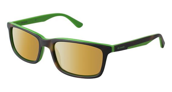 Columbia NORRIS LAKE Sunglasses - Frame TORT/GREEN, Lens Color Brown Flash CBNORRISLK02