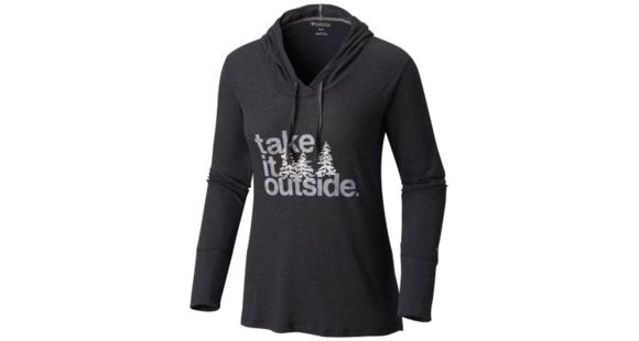 Columbia Outdoor Elements Hoodie - Women's, Black Heather, Extra Large, 1804771010-XL