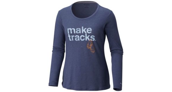 Columbia Outdoor Elements Long Sleeve Tee - Women's, Nocturnal Heather, Large, 1804751466-L