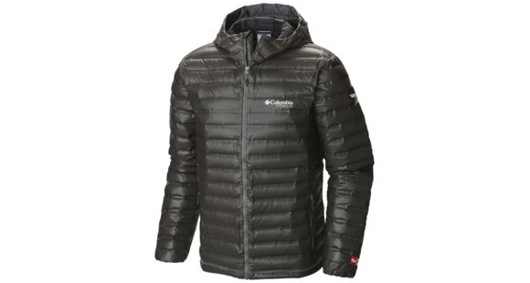 Columbia OutDry Ex Gold Down Hooded Jacket - Men's, Black, Extra Large, 170041-010-XL