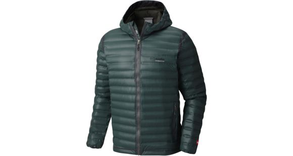Columbia OutDry Ex Gold Down Hooded Jacket - Men's-Gravel-Small