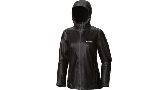 Columbia OutDry Ex Stratch Hooded Shell - Women's-Black-X-Large