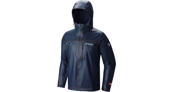 Columbia OutDry Ex Stretch Hooded Jacket - Men's-Zinc-X-Large