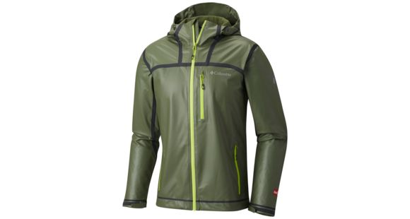 Columbia OutDry Ex Stretch Hooded Shell Jacket - Men's, Mosstone, L, 1711861302L
