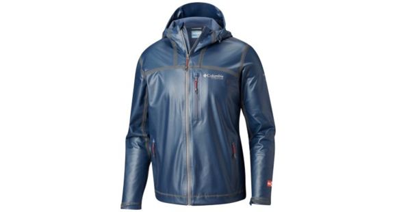 Columbia OutDry Ex Stretch Hooded Shell - Men's, Dark Mountain, Small, 1711861478-S