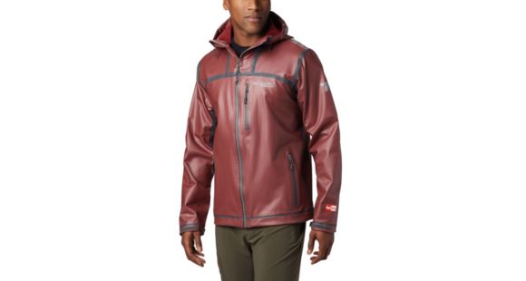 Columbia OutDry Ex Stretch Hooded Shell - Men's, Red Jasper, Extra Large, 1711861664-XL