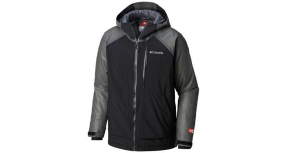 Columbia OutDry Glacial Hybrid Jacket - Men's, Charcoal Heather/Black, Extra Large, 1798641030-XL