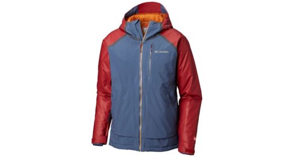 Columbia OutDry Glacial Hybrid Jacket - Men's, Red Element Heather/Dark Mountain, Small, 1798641611-S