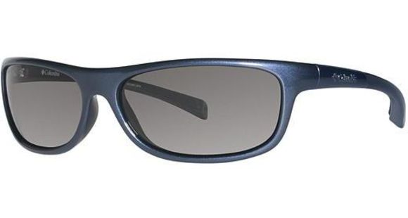 Columbia Panorama Sunglasses - Frame Metallic Carbon Blue/Metallic Dark Gunmetal, Lens Grey, Size 58/14mm CBPANORAMAPZ612