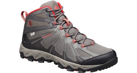 Columbia Peakfreak XCRSN II XCEL Mid Outdry Hiking Boot - Men's-City Grey/Bright Red-Medium-12
