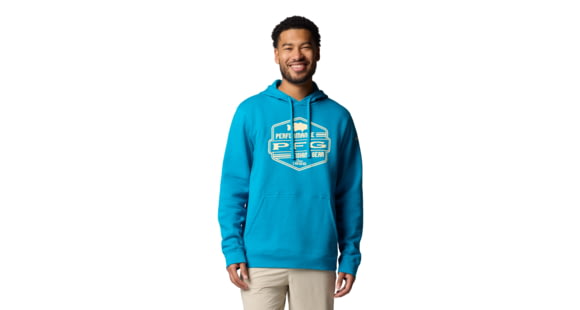Columbia PFG High Side Hoodie - Men's, Blue Echo/High Side, XXL, 2121031-462-XXL