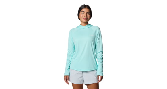 Columbia PFG Tidal Tee II Hoodie - Women's, Gulf Stream, M, 2113691-499-M