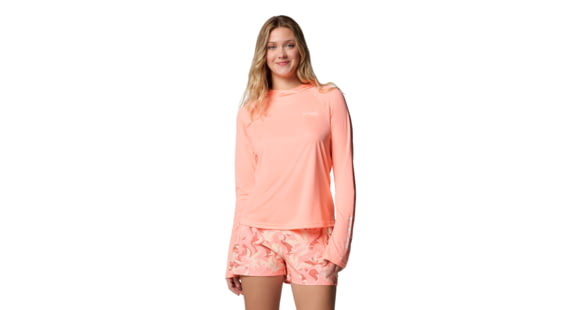 Columbia PFG Tidal Tee II Hoodie - Women's, Tiki Pink, L, 2113691-807-L
