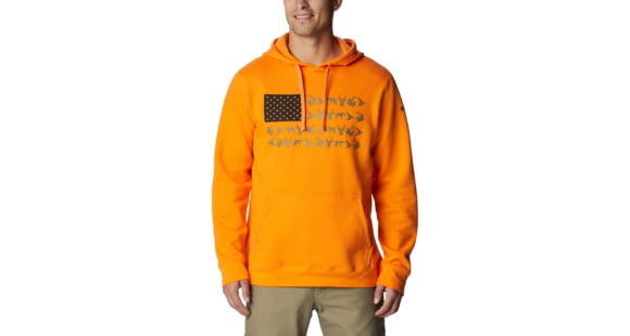 Columbia PHG Game Flag II Hoodie - Mens, Phg Orange/Black Game Flag, Large, 2013311803PHGOrngBckGmeFlgL