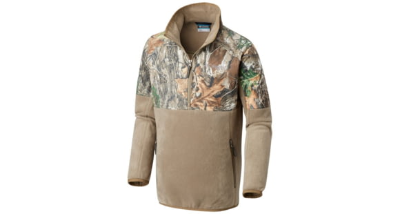 Columbia PHG Overlay Half Zip Fleece, Flax, XL - Boy's, 1800841250-XL
