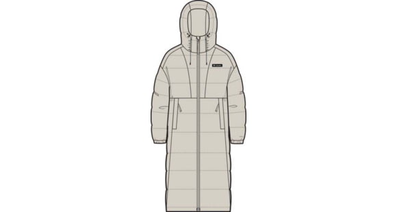 Columbia Pike Lake III Long Jacket - Women's, Dark Stone, Small, 2133541-278-S