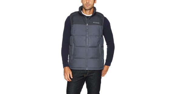 Columbia Pike Lake Vest, Black, Graphite, XL - Men's, 1738011010-XL