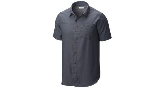 Columbia Pilsner Peak II Short Sleeve - Men's -Ash Grey-Large