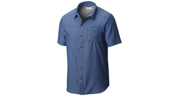 Columbia Pilsner Peak II Short Sleeve - Men's -Steel-Medium