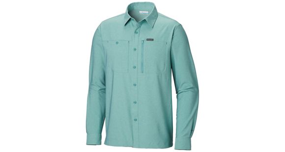 Columbia Pilsner Peak IV Long Sleeve Shirt - Men's, Copper Ore Heather, Small, 1838831344-S