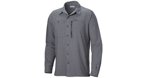 Columbia Pilsner Peak IV Long Sleeve Shirt - Men's, Shark Heather, Medium, 1838831011-M