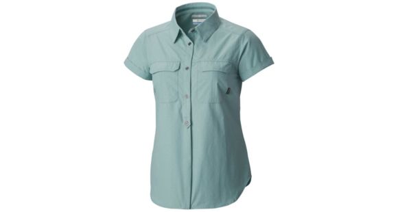 Columbia Pilsner Peak Novelty Short Sleeve Shirt - Women's-Dusty Green-Small