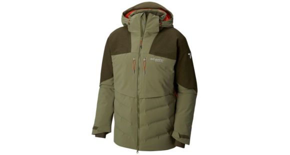 Columbia Powder Keg II Down Jacket - Men's, Mosstone/Peatmoss, Small, 1798561302-S
