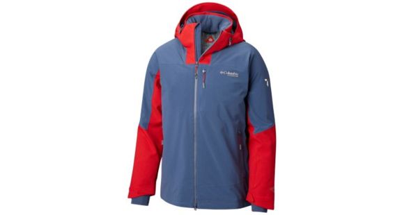 Columbia Powder Keg II Jacket - Men's, Dark Mountain/Red Spark, Large, 1823121478-L