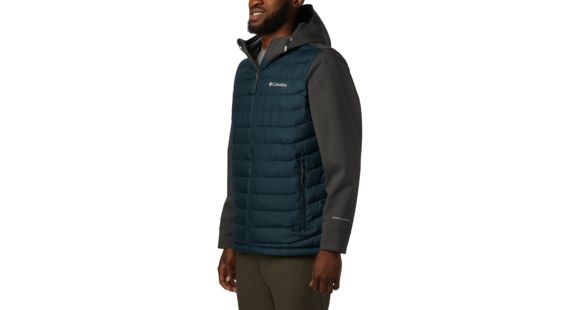 Columbia Powder Lite Hybrid Jacket - Men's, Night Shadow, Shark Heather, Extra Large, 1864631494-XL