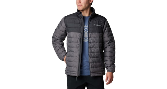 Columbia Powder Lite II Jacket - Men's, City Grey/Shark, Small, 2086961-023-S