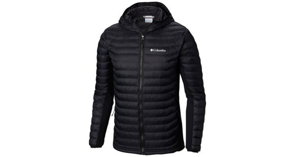 Columbia Powder Pass Hooded Jacket - Men's, Black, Small, 1773275011-S