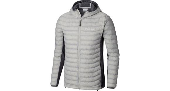 Columbia Powder Pass Hooded Jacket - Men's, Cool Grey Heather, Graphite, Medium, 1773275019-M