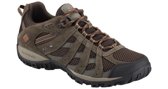 Columbia Redmond Hiking Shoe - Mens, Cordovan/Dark Ginger, Wide, 14, 1553632231-231-14