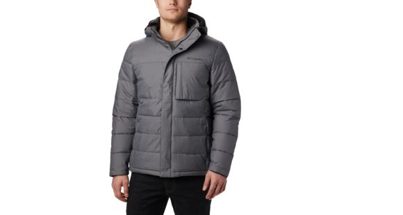 Columbia Ridgeview Peak Hooded Jacket - Men's, City Grey, Medium, 1864441023-M
