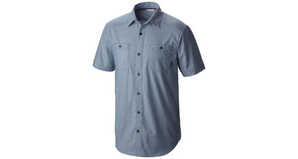 Columbia Sage Butte Short Sleeve Shirt - Men's -Steel Neps-Small