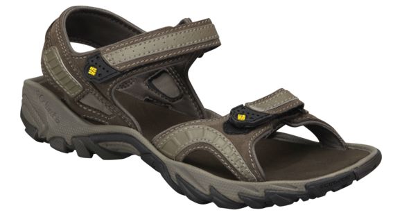 Columbia Sandero Sandal - Men's-Mud/Cyber Yellow-Medium-13 US