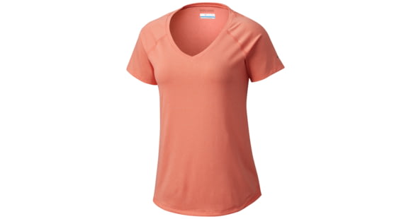Columbia Saturday Trail II Knit Short Sleeve Shirt - Women's-Lychee Heather-Medium